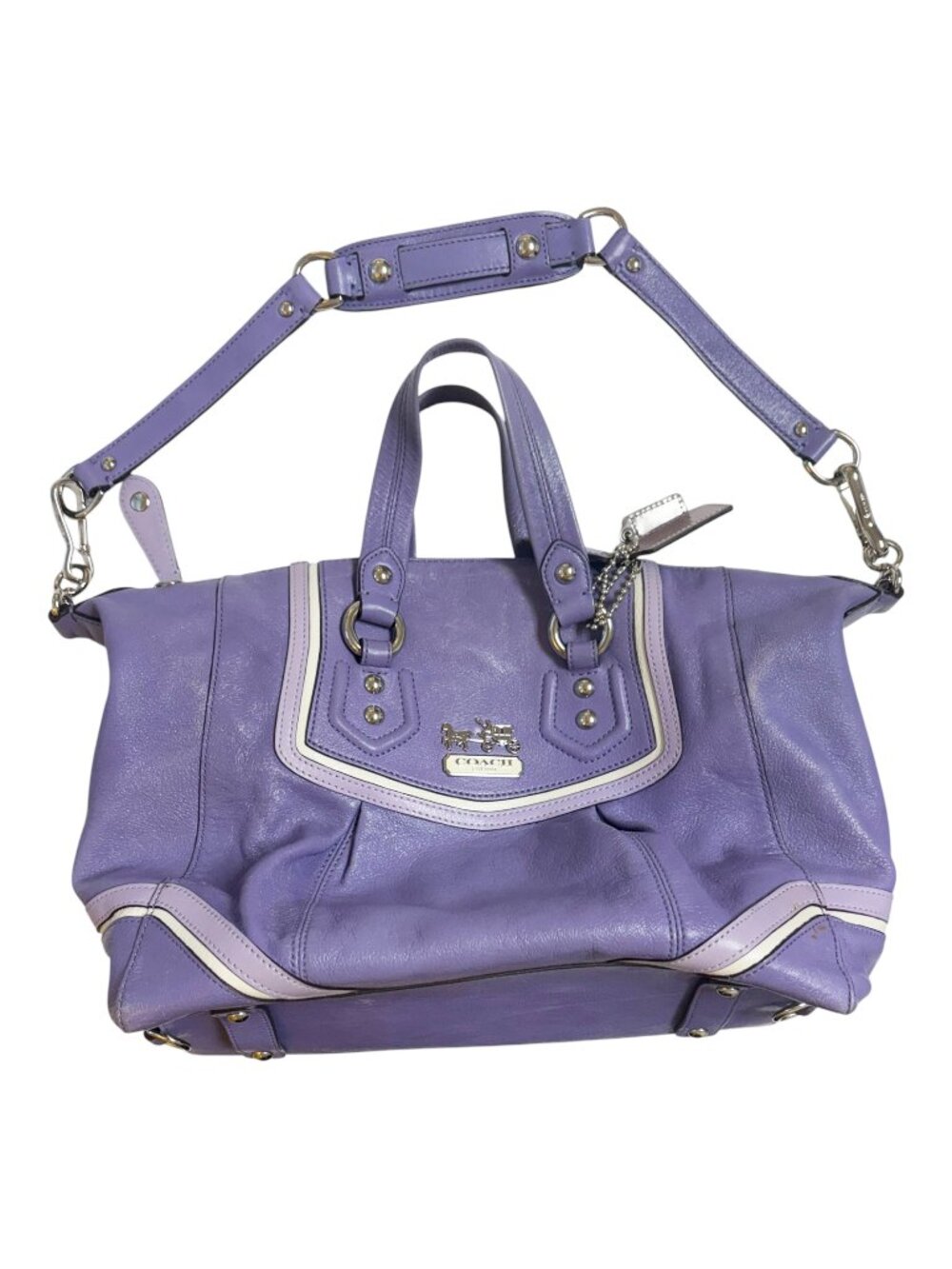 Coach Vintage Y2K Purple Madison Audrey Leather Satchel